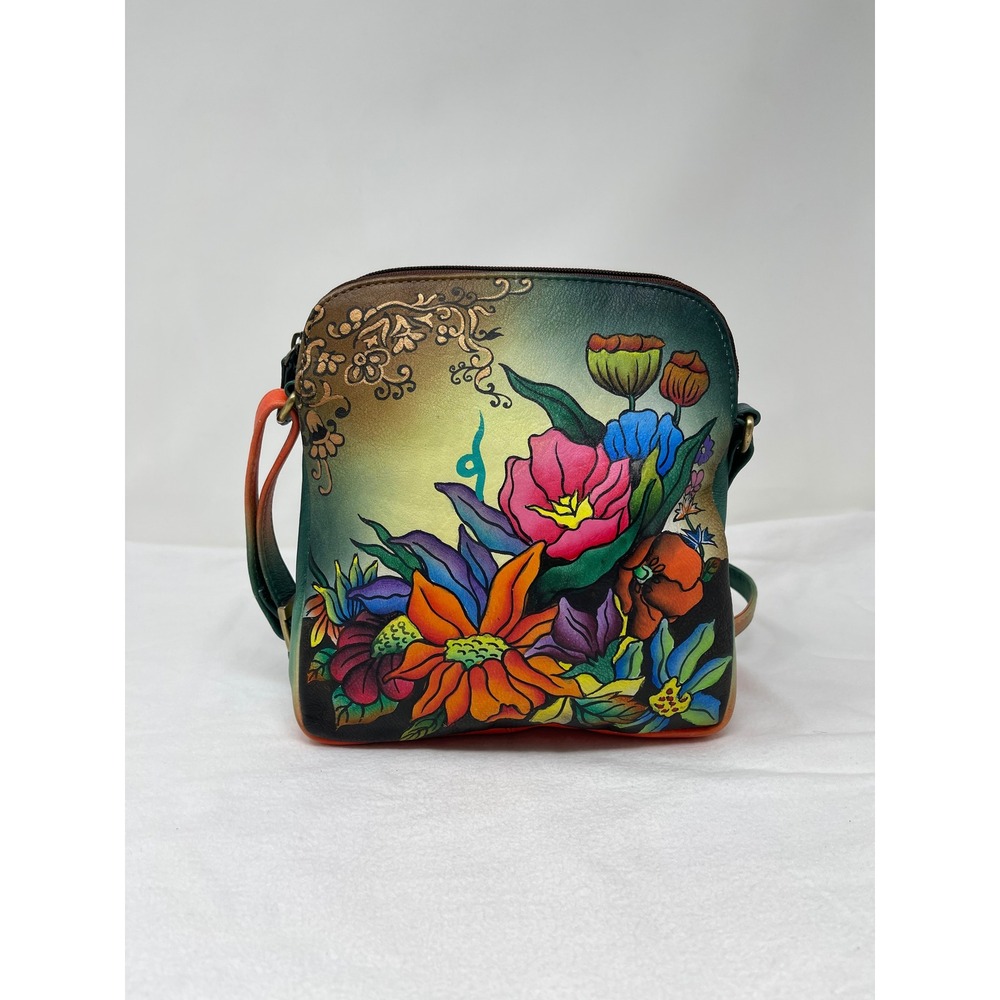 Seventh Avenue Crossbody Bag Women Small Multicolor Hand Painted Floral Floral